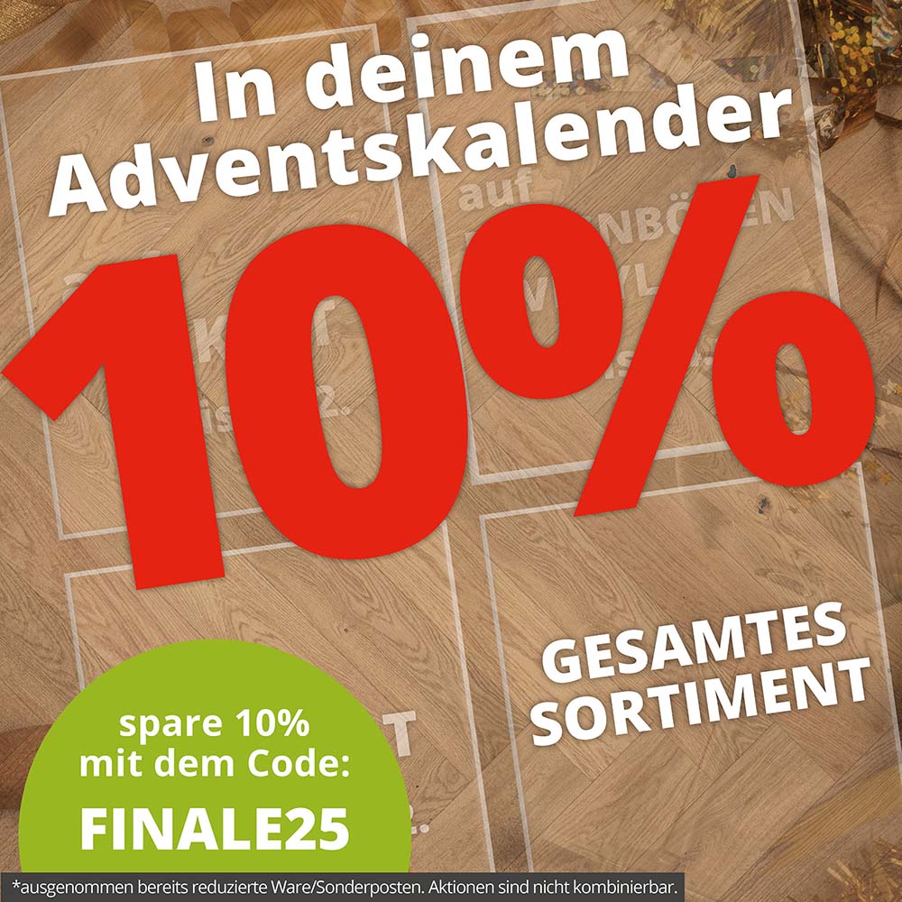 Jahresendspurt. Spare 10% auf alles.